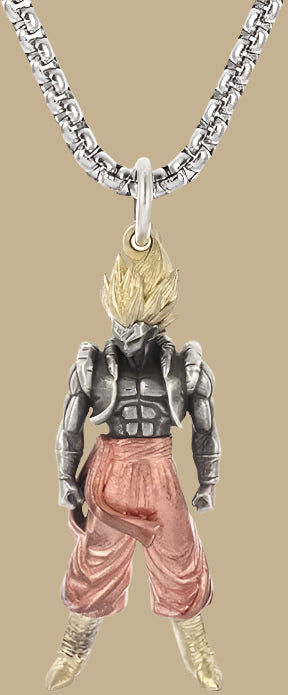 Dragonball Z Goku Inspired Pendant with Chain