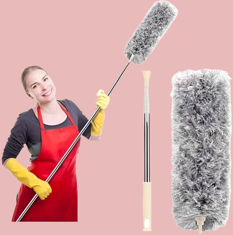 Flexible Mop Duster for Quick and Easy Cleaning with Long Rod