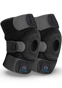 Knee Pain Relief Adjustable Neoprene Knee Strap (Pack of 2)
